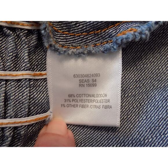 Vintage Bongo Plus denim jacket jean jacket Y2K zip front size 2X - Picture 10 of 11